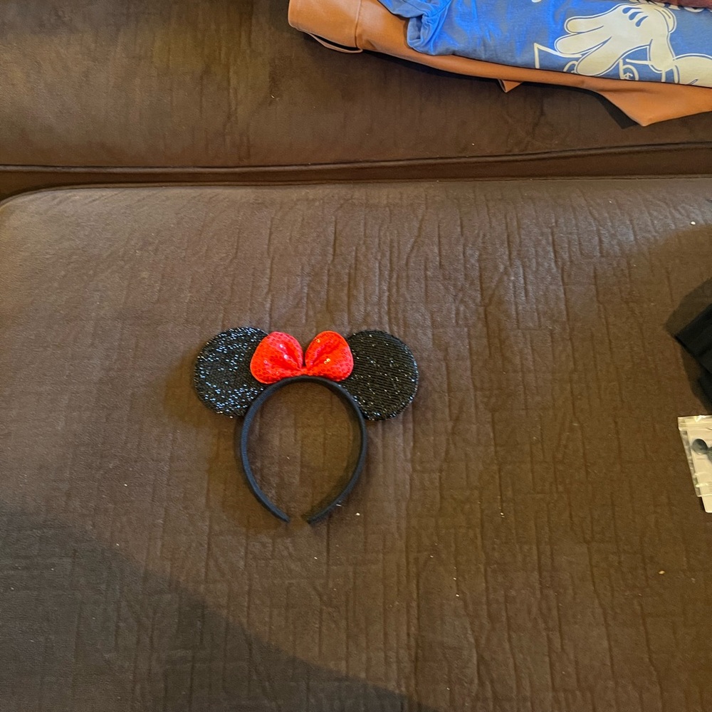 Minnie Mouse ears. Not from Disney. For kids or adults.
